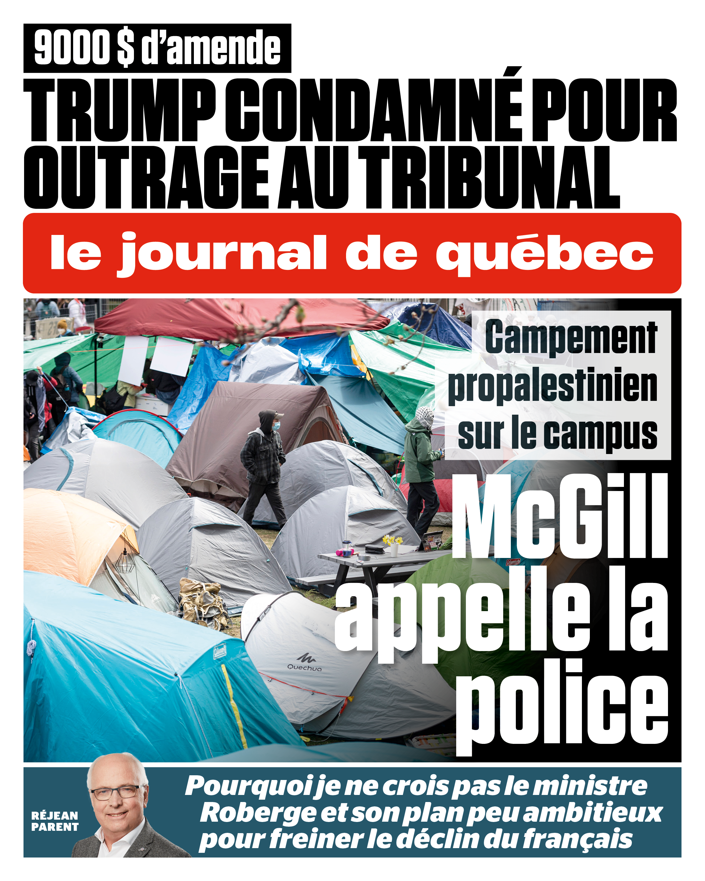 La Une du midi